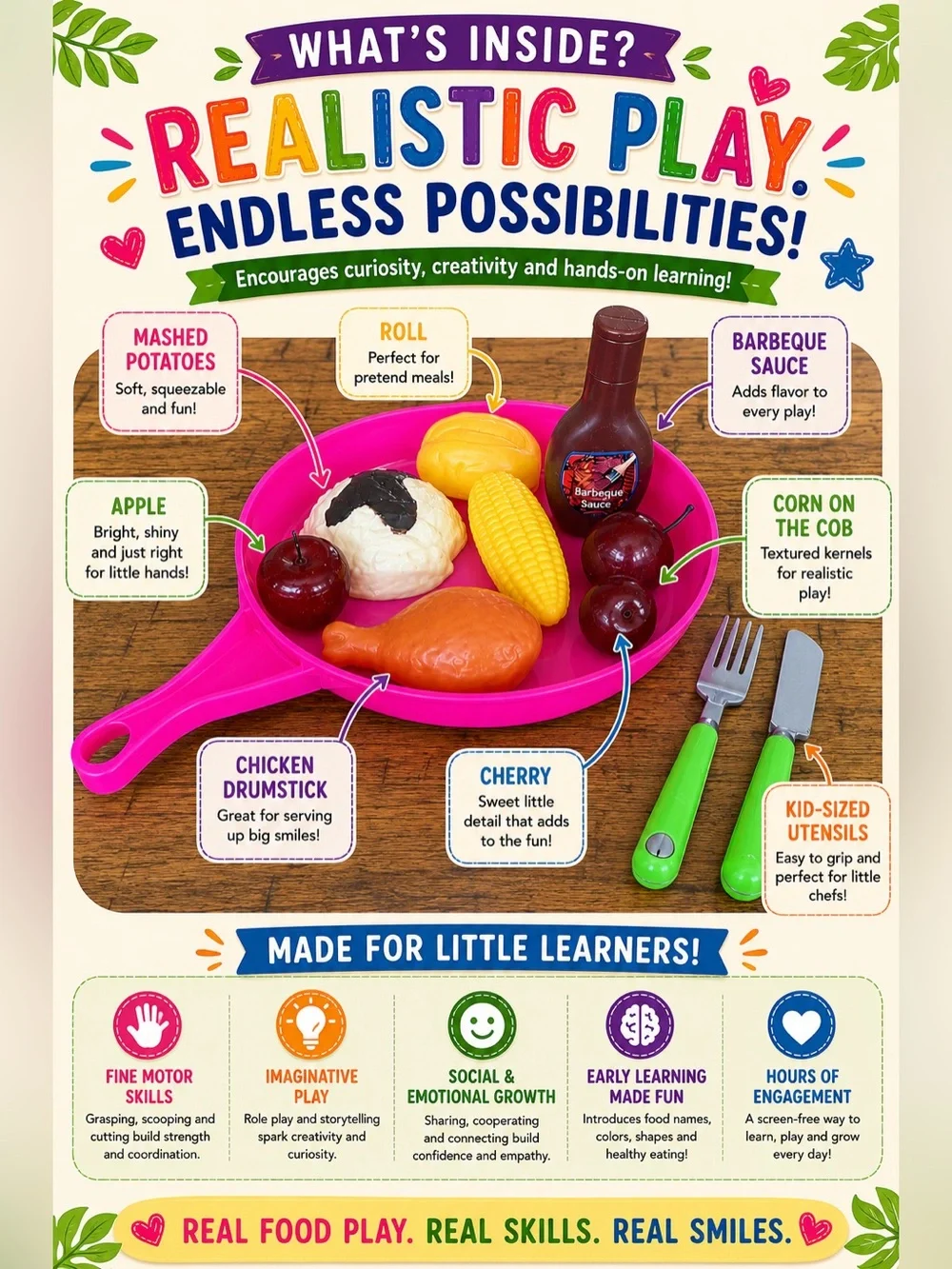 Happy Hands Food Activity bag for Littles